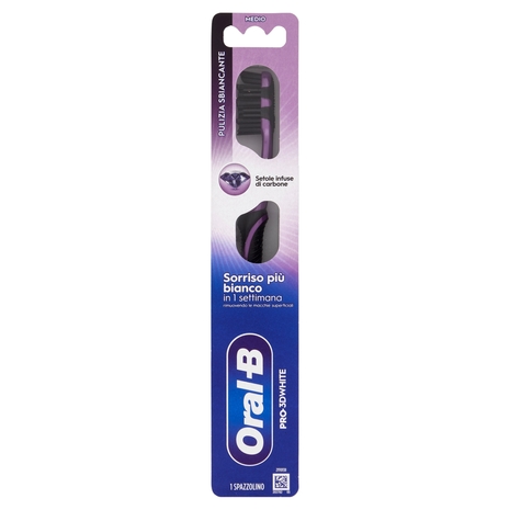 Oral-B Spazzolino Manuale Pro-3D White Pulizia Sbiancante Medio 1 pz